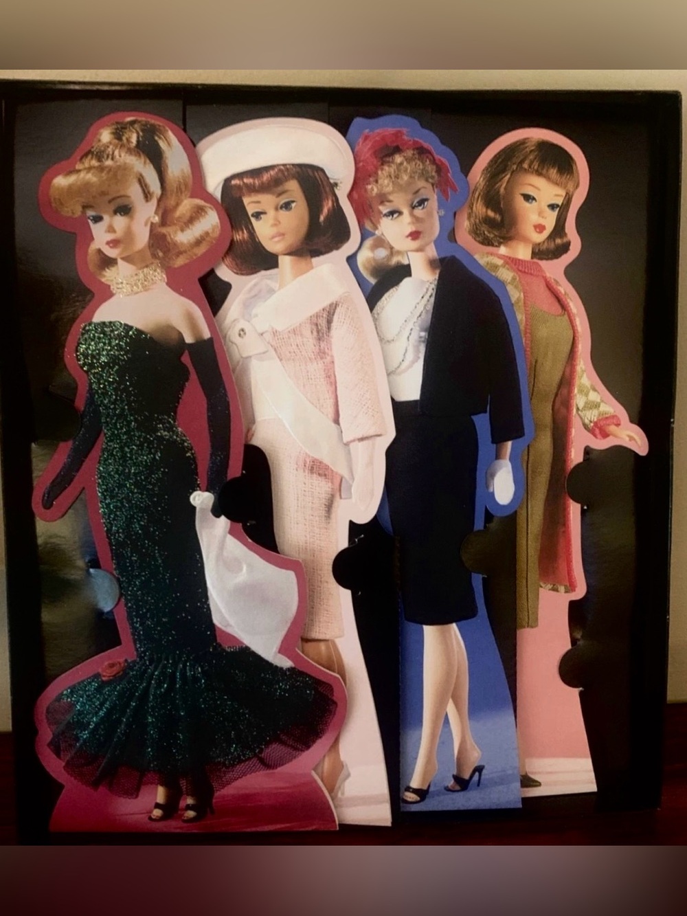 Barbie Pink and Green Fashion Doll Paperboard Standees - Home Office Stationery